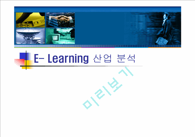 E- Learning 산업 분석   (1 )